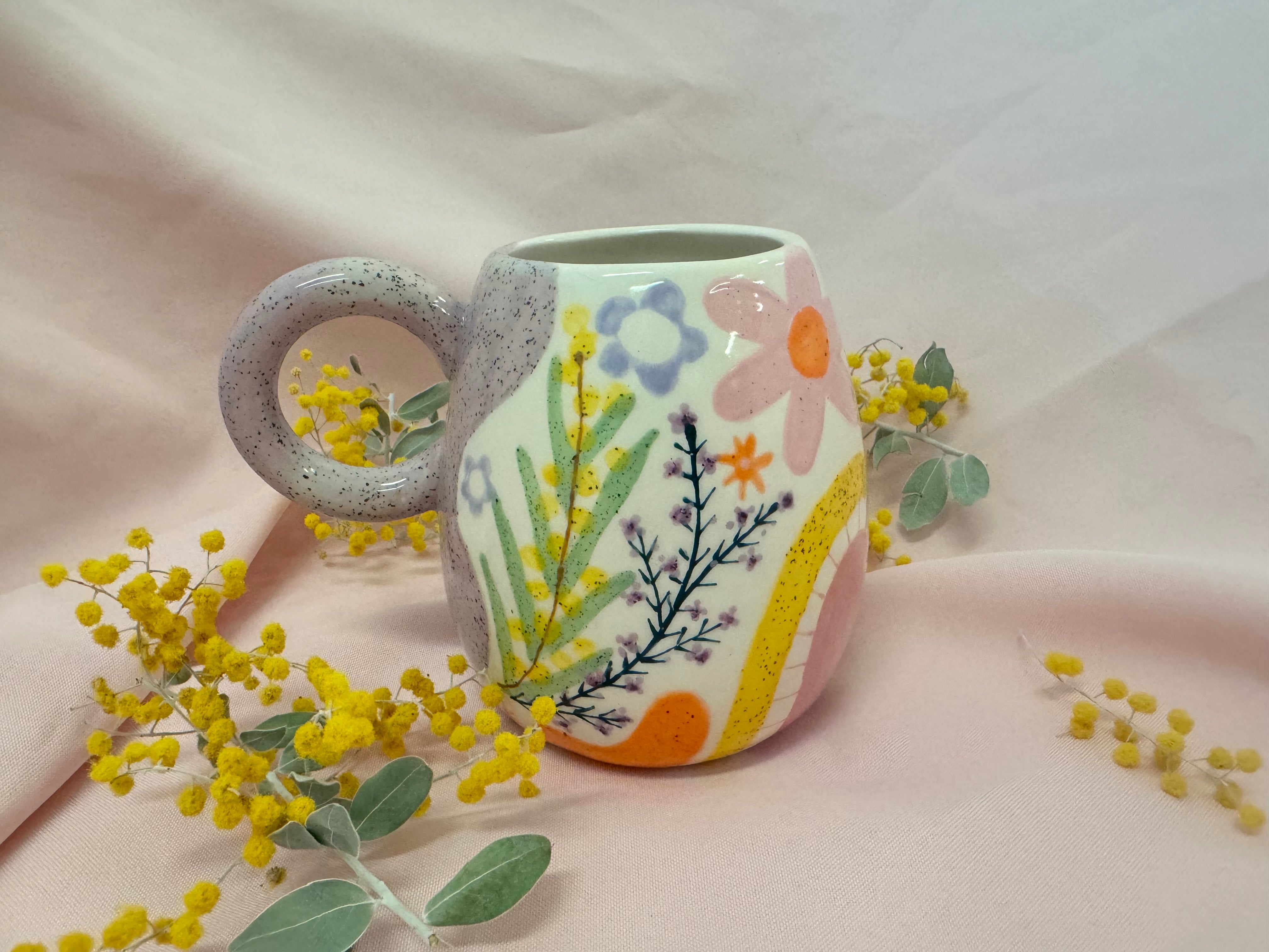 Hug Mug ~ mixed Florals