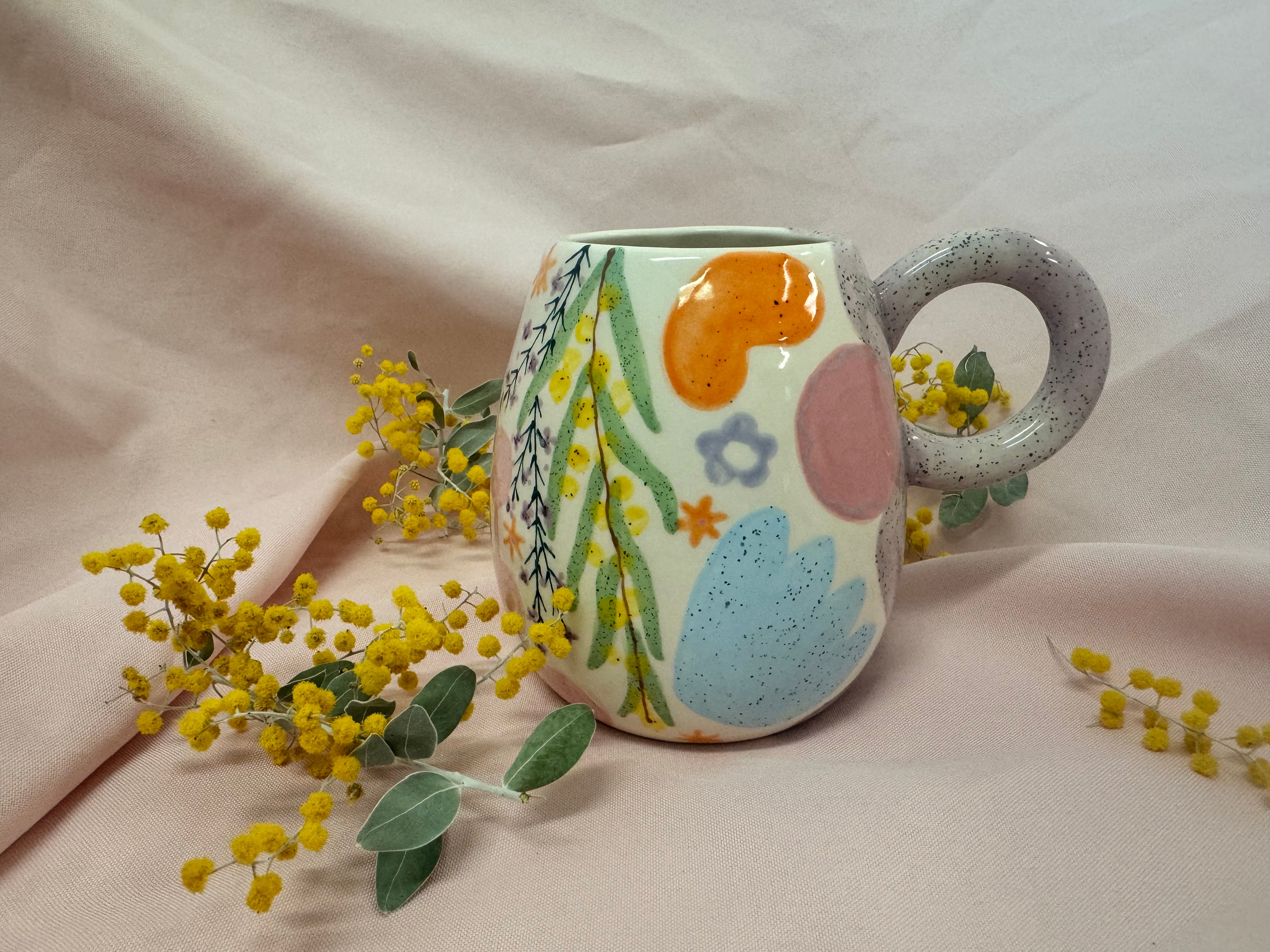 Hug Mug ~ mixed Florals