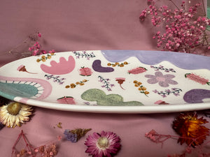 Oval Platter Sml ~ Mixed Florals