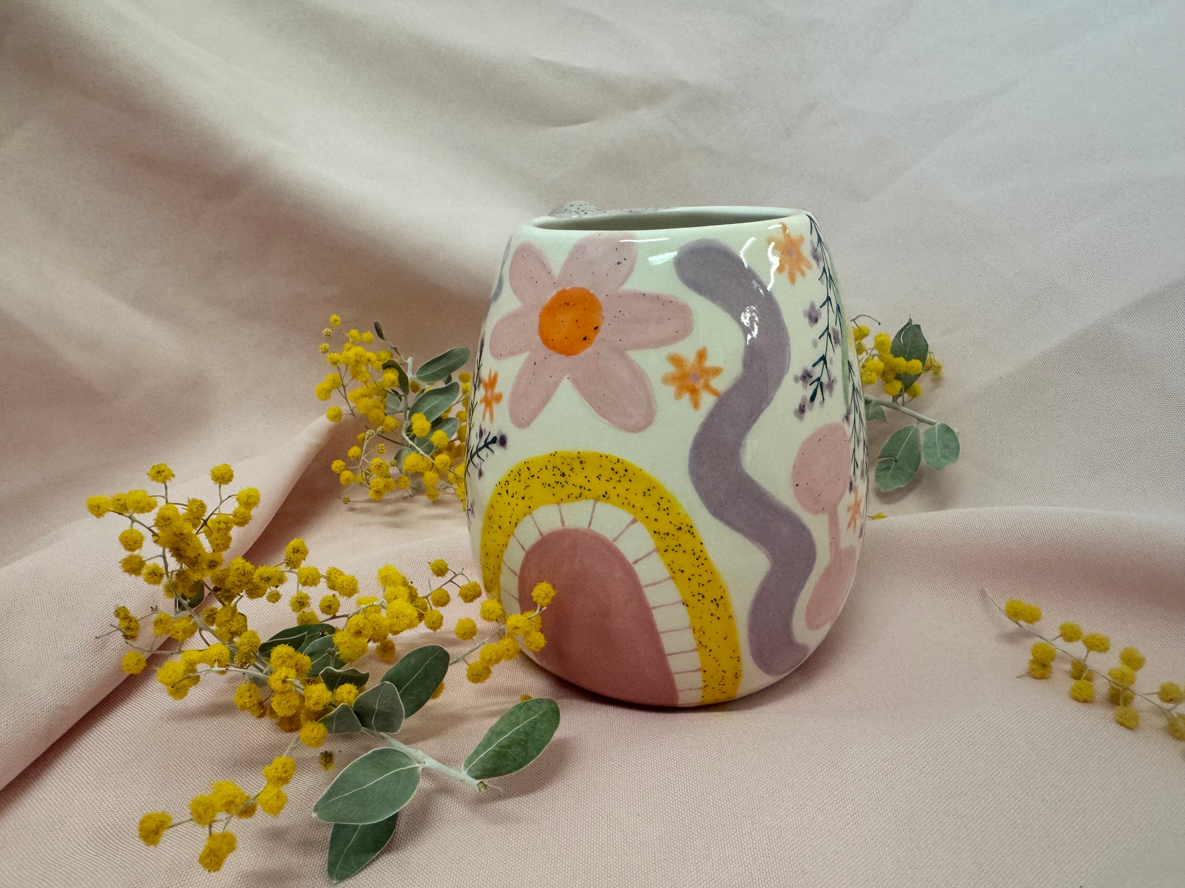 Hug Mug ~ mixed Florals